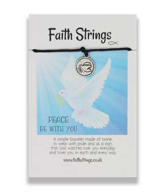 Faith Strings Bracelet - Peace Be With You - The Christian Gift Company