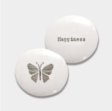 Porcelain Pebble - Happiness - The Christian Gift Company