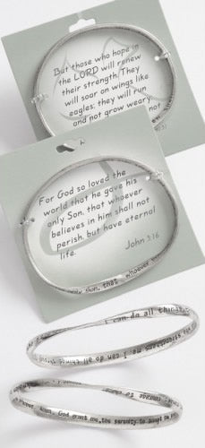 The Serenity Prayer Bangle - The Christian Gift Company