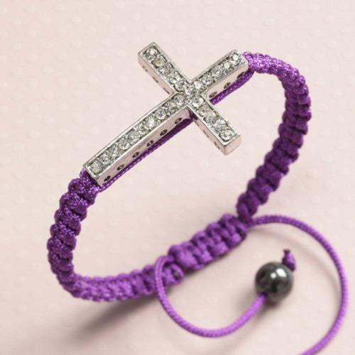 Macrame Cross Bracelet - The Christian Gift Company