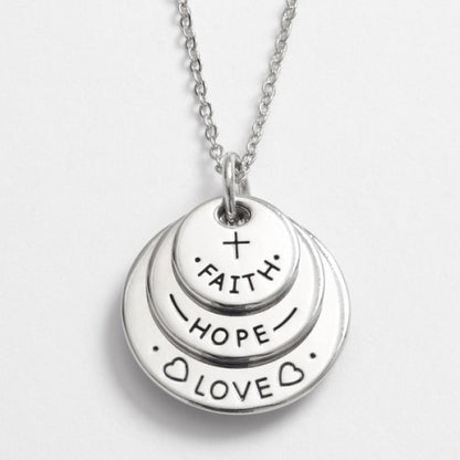 Love Faith Hope Necklace - The Christian Gift Company