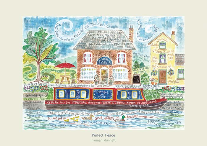 Hannah Dunnett Perfect Peace Card - The Christian Gift Company