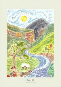 Hannah Dunnett Psalm 23 A3 Poster - The Christian Gift Company