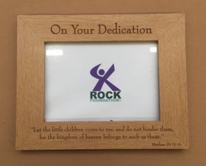 Dedication Message Frame Wooden Engraved Dedication Frame | The Christian Gift Company