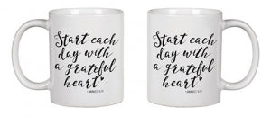 Start Each Day With A Grateful Heart Mug - The Christian Gift Company