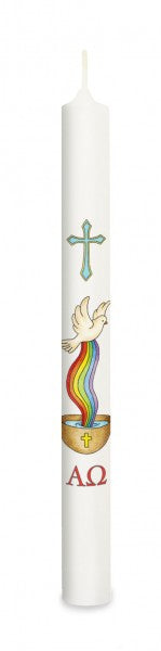 Baptism Candle with Dove - The Christian Gift Company