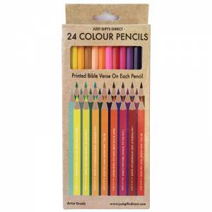 Colouring Pencils - Box of 24 - The Christian Gift Company
