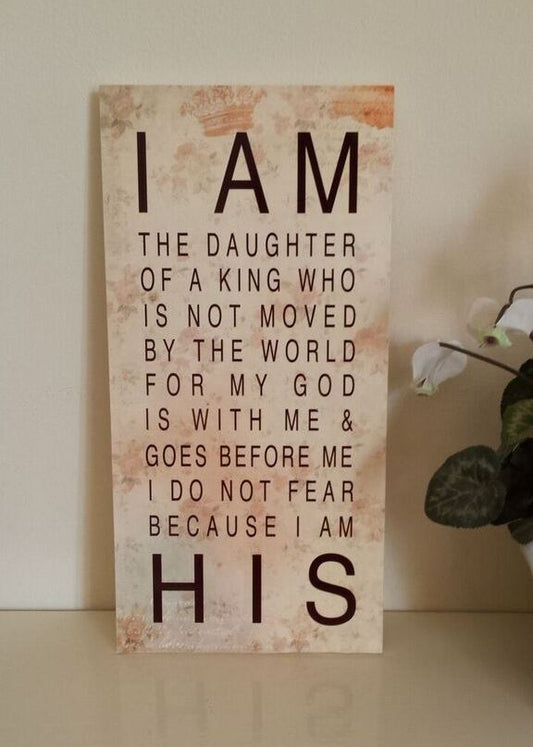 Splendour Daughter Of The King Rectangular Canvas - The Christian Gift Company