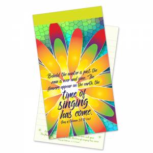 Jotter Pad - The Time Of Singing Has Come - The Christian Gift Company