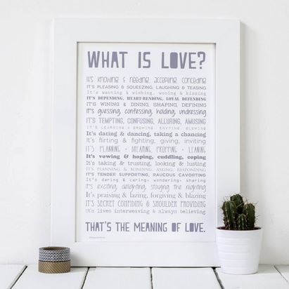 What Is Love Print - The Christian Gift Company
