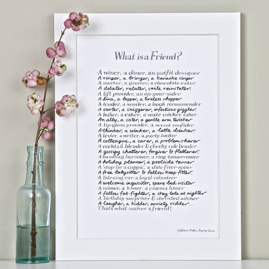 What is a Friend Print - The Christian Gift Company