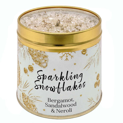 Snowflake Tinned Candle - The Christian Gift Company