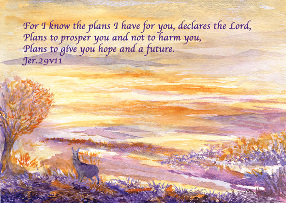 For I Know The Plans Card - The Christian Gift Company