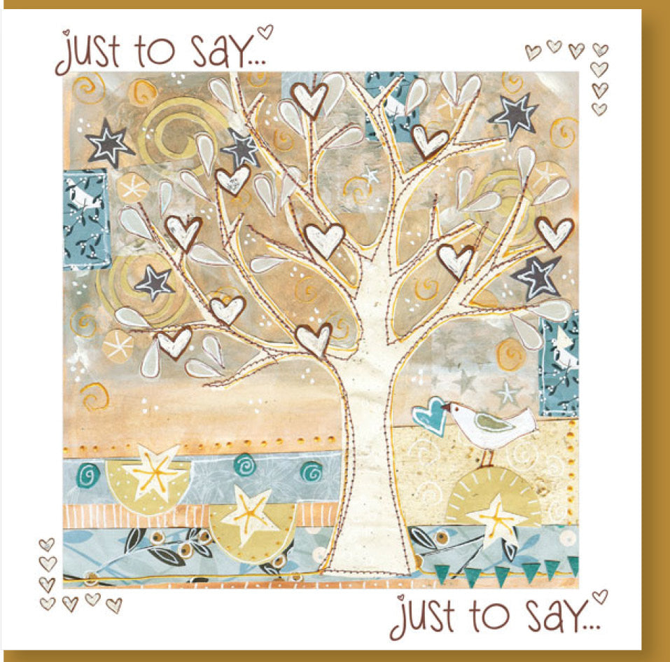 Just to Say Tree of Hearts Card - The Christian Gift Company