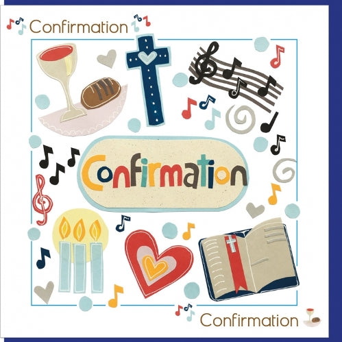 Confirmation Card Musical Notes - The Christian Gift Company