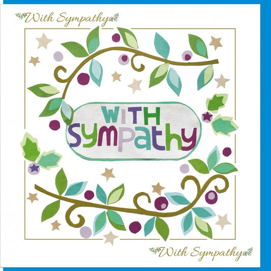 With Sympathy Vine Card - With Bible Verse - The Christian Gift Company