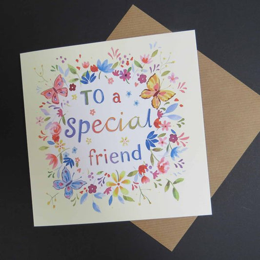 Special Friend Floral Card - The Christian Gift Company