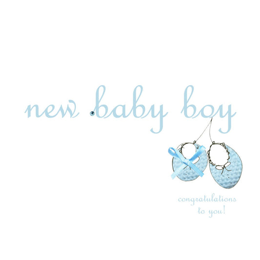 New Baby Boy - Bootees - The Christian Gift Company