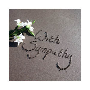 With Sympathy Sand Card - The Christian Gift Company