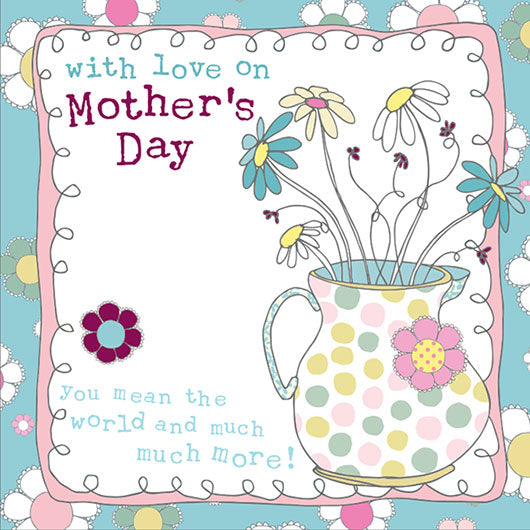 With Love on Mother's Day Card Jug - The Christian Gift Company