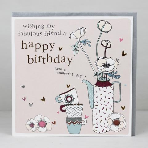 Fabulous Friend Happy Birthday Card - The Christian Gift Company