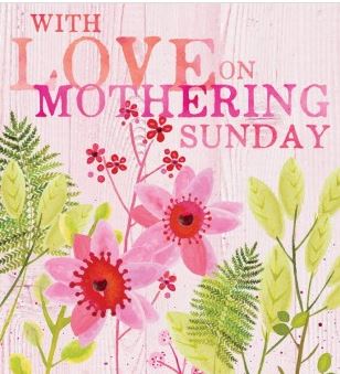 With Love on Mothering Sunday Card Pink - The Christian Gift Company