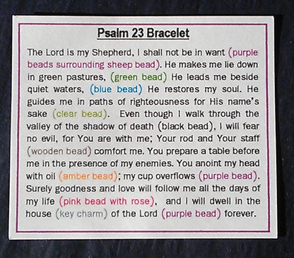 Psalm 23 Beaded Bracelet - The Christian Gift Company