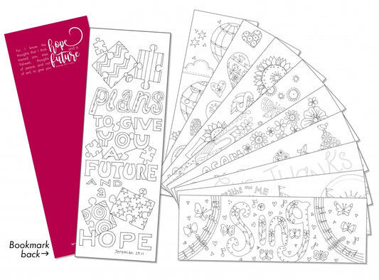 Images of Hope Bookmarks To Colour - The Christian Gift Company