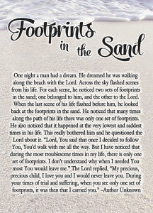Footprints Notebook - The Christian Gift Company