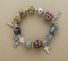 Christ's Story Clay Bead Stretch Bracelet - The Christian Gift Company