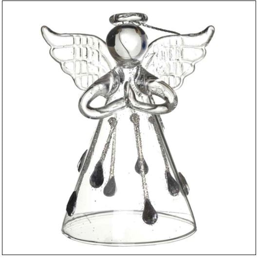 Glass Angel With Droplet Skirt - The Christian Gift Company