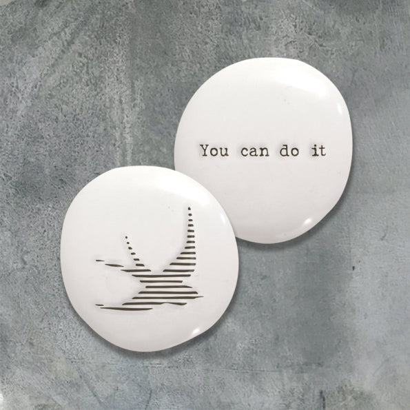 Porcelain Pebble - You Can Do It - The Christian Gift Company
