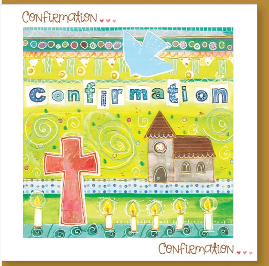 Confirmation Red Cross Card - The Christian Gift Company
