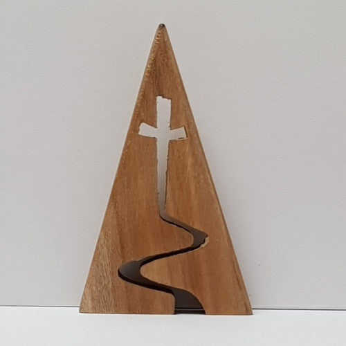 Calvary Road Triangular Cross Small - The Christian Gift Company