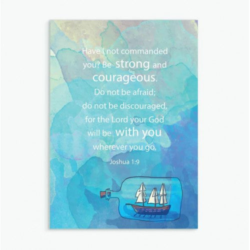 Courageous A6 Greetings Card - The Christian Gift Company