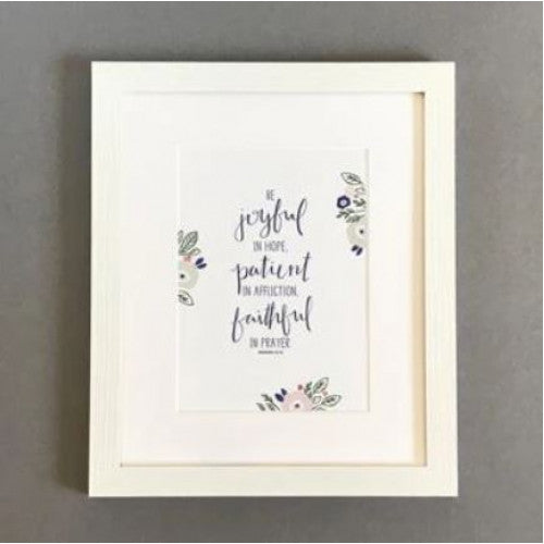 Be Joyful In Hope Framed Print - The Christian Gift Company