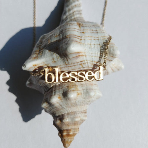Blessed Gold Effect Necklace - The Christian Gift Company