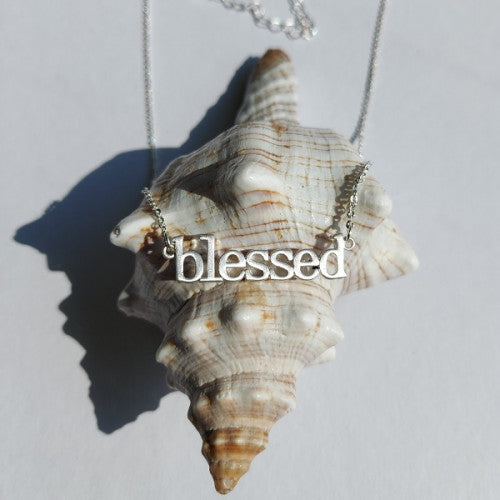 Blessed Silver Effect Necklace - The Christian Gift Company
