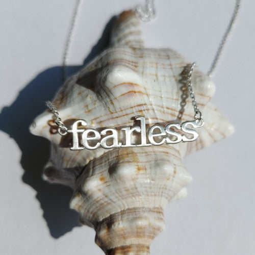 Fearless Silver Effect Necklace - The Christian Gift Company