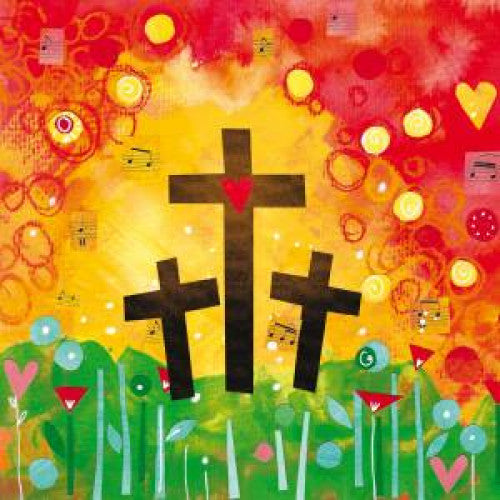 Easter Cards Pack of 5 - Three Crosses - The Christian Gift Company