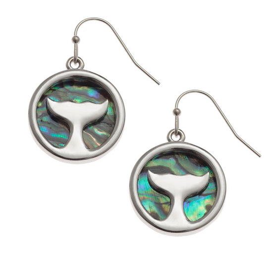 Whale tail earrings - The Christian Gift Company