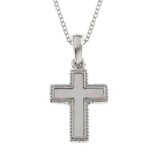 Mother of Pearl cross necklace - The Christian Gift Company