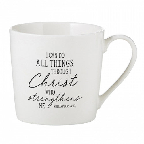 Cafe Style Mug I Can Do All Things - The Christian Gift Company