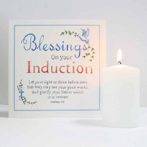 Blessings On Your Induction Card - The Christian Gift Company
