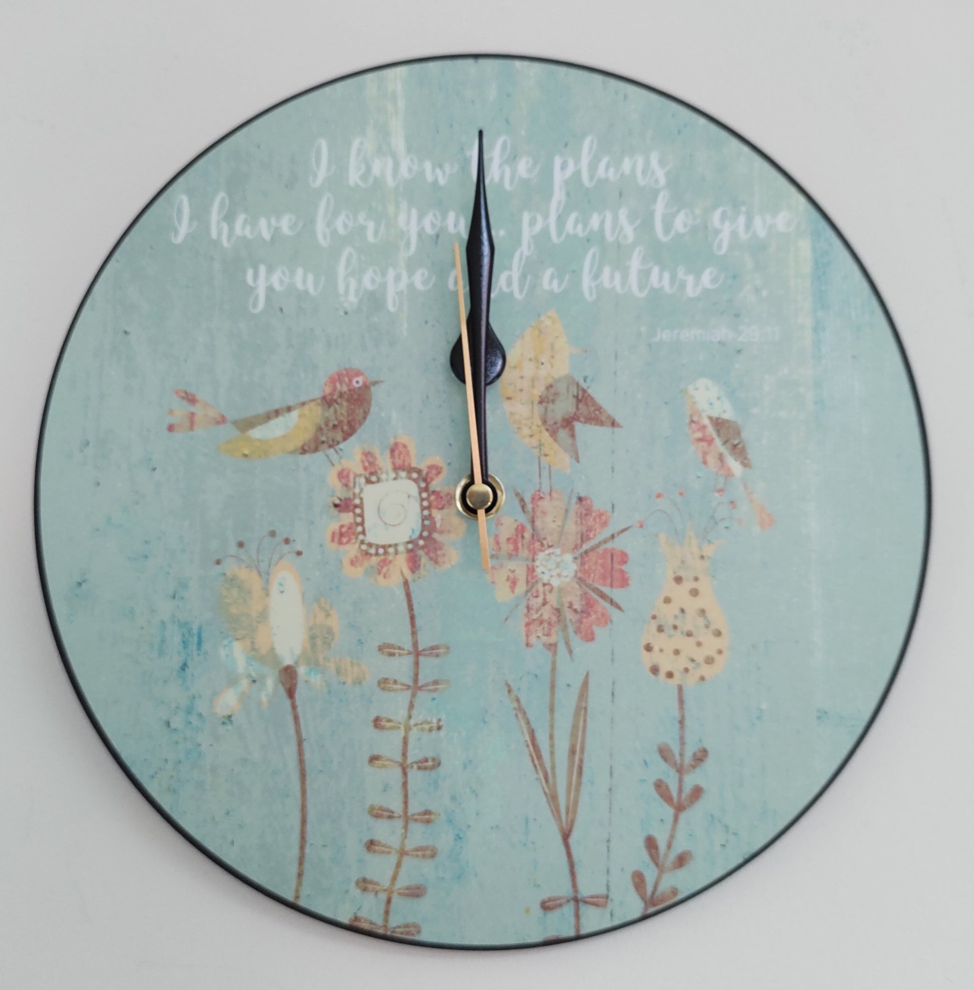I Know The Plans Clock - The Christian Gift Company