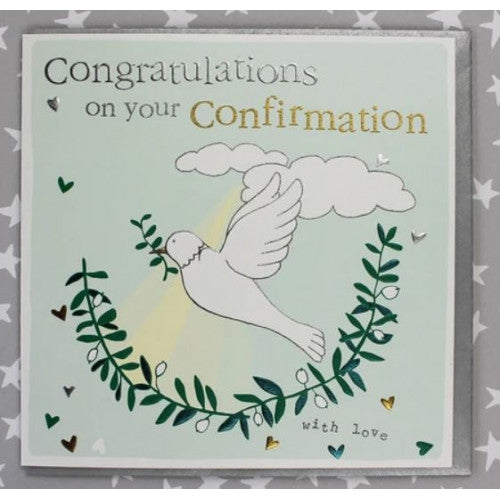 Congratulations On Your Confirmation Dove Card - The Christian Gift Company