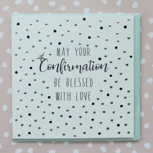 Confirmation Card With Spots - The Christian Gift Company