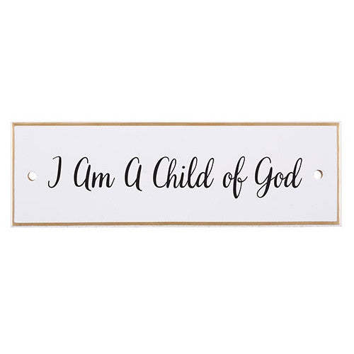 Child Of God Ceramic Wall Plaque - The Christian Gift Company