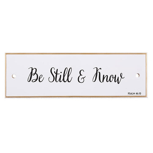 Be Still And Know Ceramic Wall Plaque - The Christian Gift Company