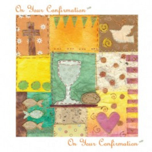 First Communion Card Yellow - The Christian Gift Company